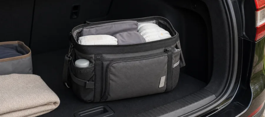 Wickeltasche fuer das Auto: Praktische Modelle fuer mobile Eltern