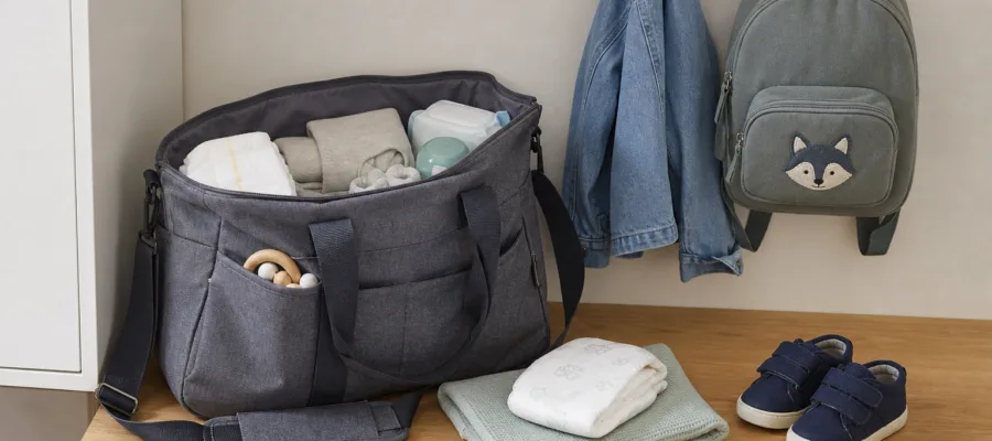 Wickeltasche fuer den Kindergarten vorbereiten: Praktische Alltagsloesung