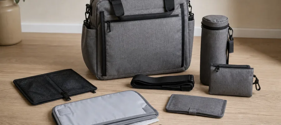 Wickeltasche anpassen und kombinieren: Praktische Anwendung fuer unterschiedliche Beduerfnisse